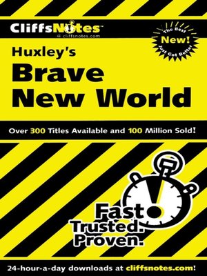 cover image of CliffsNotes on Huxley's Brave New World